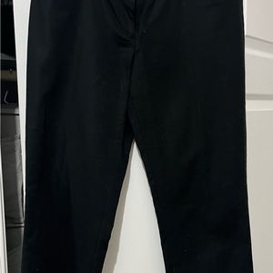 P Black crop dress pants